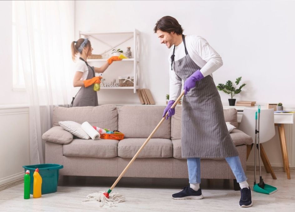 living space cleaning